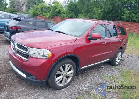 2013 Dodge Durango Crew from USA, damaged, VIN 1C4RDJDGXDC614275